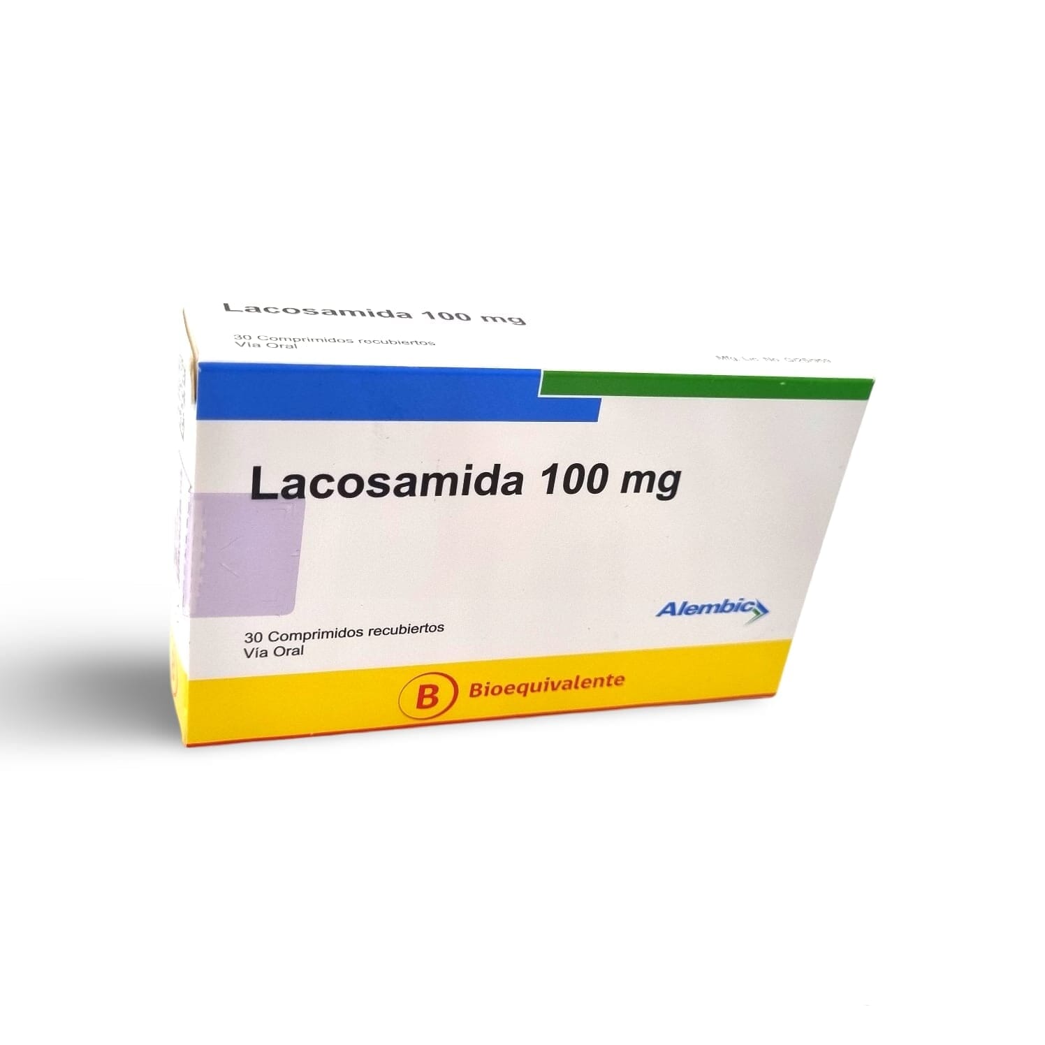 Lacosamida 100 mg x 30 Comprimidos Recubiertos alembic